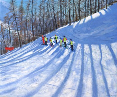 Ski lesson, Tignes, France by Andrew Macara